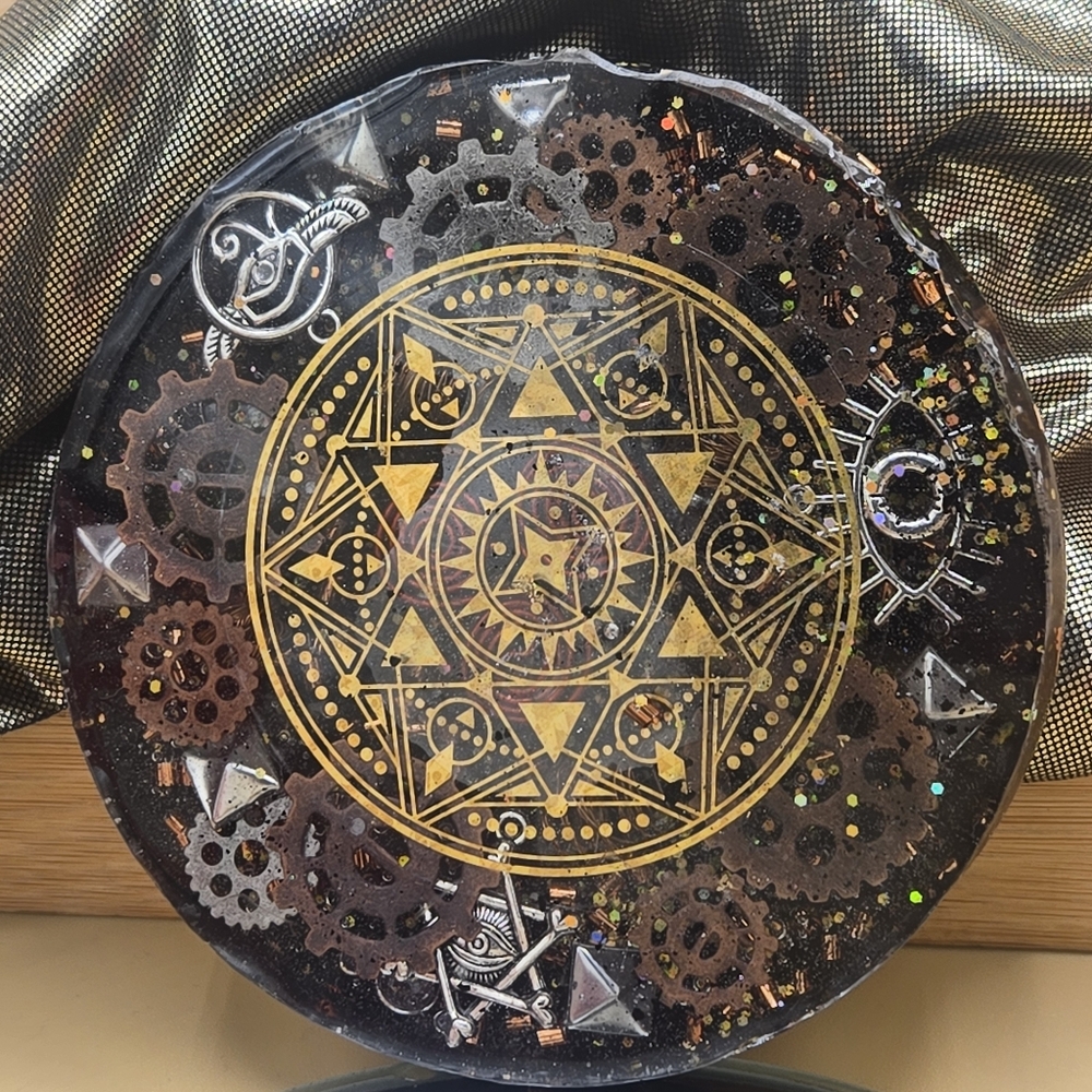 Orgonite Water Charging Coaster EMF Protection